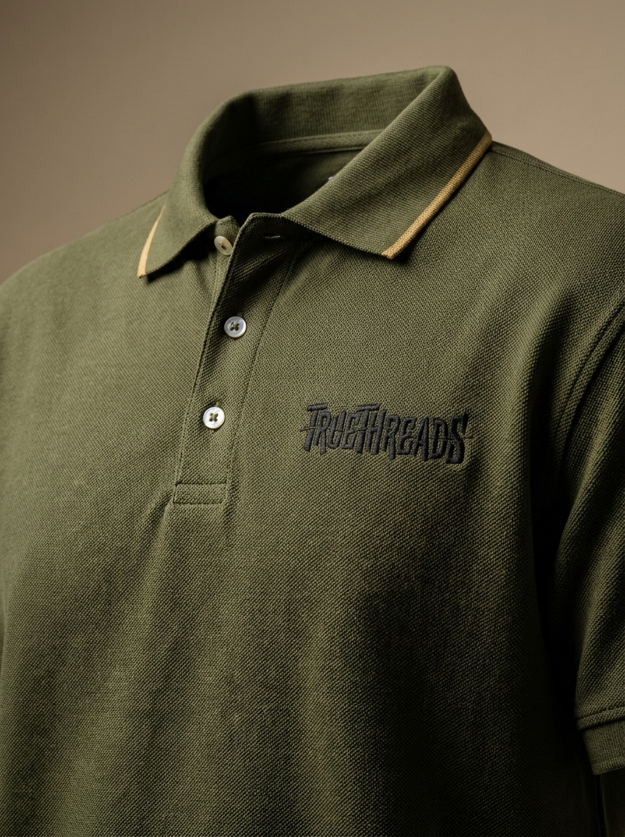 Relaxed Polo — Olive