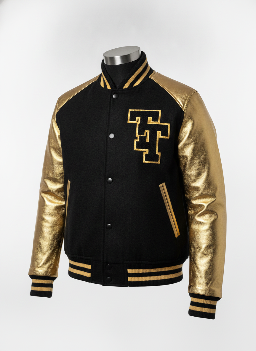 Varsity Jacket — Navy/Cream